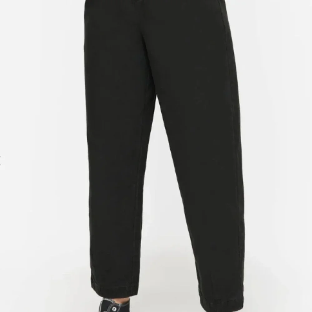 NEW Disturbia Womens Osteomancy Washed Cotton Tapered Trousers US 6 Black Goth - Picture 5 of 6